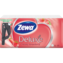 Zewa Deluxe papírzsebkendő 3rétegű 90db Strawberry