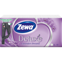 Zewa Deluxe papírzsebkendő 3rétegű 90db Lavender Dreams