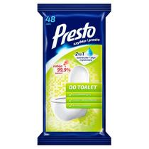 Presto Clean Törlőkendő 48 db Toalett Fertőtlenítő