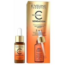 Eveline C Bio Vitamin Sensation 3in1 18 ml Fiatalító Szérum Ráncok Ellen