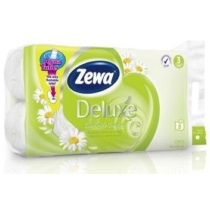 Zewa Deluxe toalettpapír 3 rétegű 8 tekercs Camomile Comfort