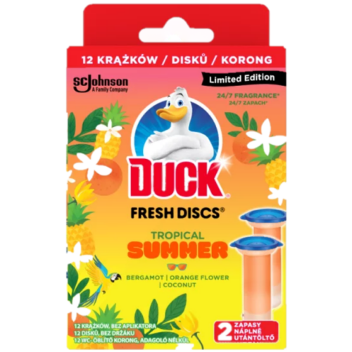 Duck Fresh Discs WC-öblítő korong UT DUO Tropical Summer