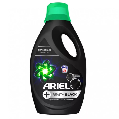 Ariel folyékony mosószer Revita Black 32 Mosás