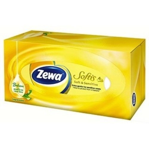 Zewa Softis papírzsebkendő 4rétegű 80db Soft&Sensitive