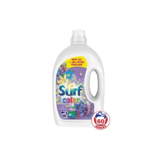 Surf Folyékony mosószer 60mosás-3l Color Iris&Spring Rose