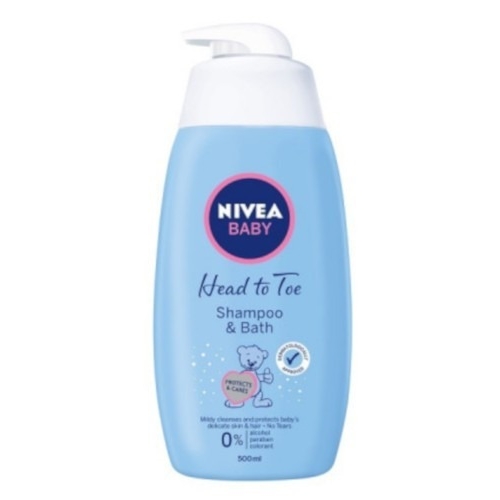 Nivea Baby Shampoo&Bath 500ml Head to Toe Soft