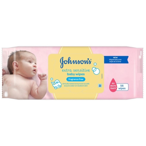 Johnson's Baby törlőkendő 56db Extra Sensitive