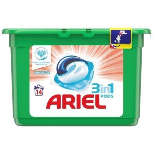 Ariel 3in1 Pods 14mosás-14db Sensitive