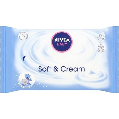 Nivea Baby Törlőkendő 63db Soft&Cream
