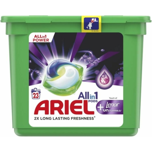 Ariel Allin1 Pods +Lenor Unstoppables 23db
