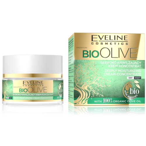 Eveline Cosmetics Bio Olive Mélyen hidratáló krém-koncentrátum 100% olívaolajjal 50ml