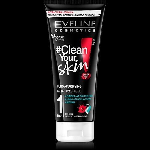 Eveline Clean Your Skin Ultratisztító Arclemosó gél 200ml