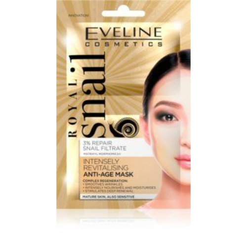 Eveline Cosmetics  Eveline Cosmetics Royal Snail revitalizáló arcmaszk fiatalító hatással 2x5 ml