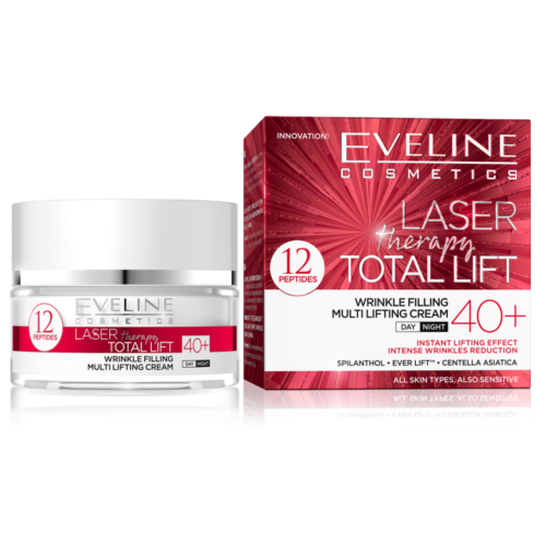 Eveline Laser Therapy Total Lift Ráncfeltöltő, multi lifting arckrém 40+ 50ml