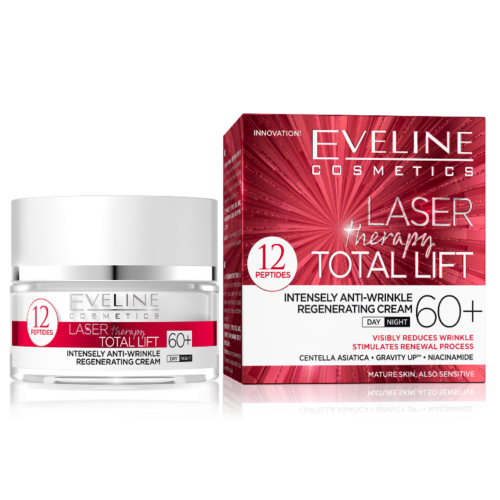 Eveline Laser Therapy Total Lift Intenzív ránctalanító regeneráló arckrém 60+ 50ml