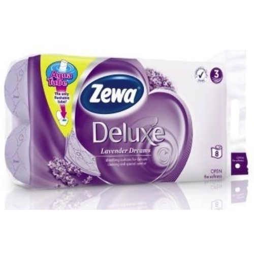Zewa Deluxe toalettpapír 3 rétegű 8 tekercs Lavender Dreams