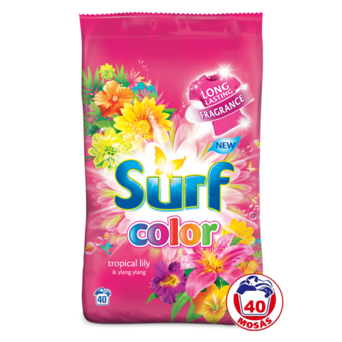 Surf Mosópor 40mosás-2,6kg Color Tropical Lily&Ylang Ylang