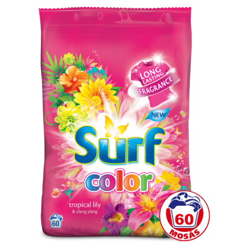 Surf Mosópor 60 mosás-3,9kg Color Tropical Lily&Ylang Ylang