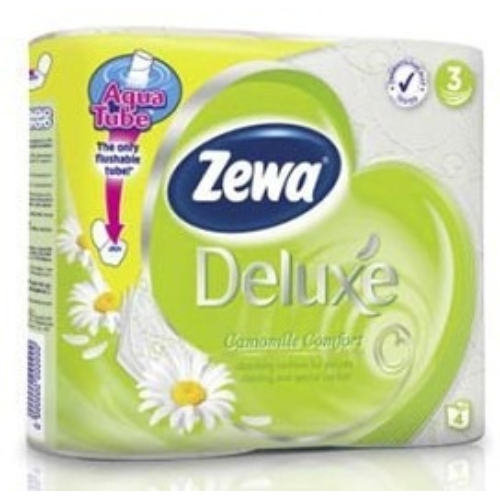 Zewa Deluxe toalettpapír 3 rétegű 4 tekercs Camomile Comfort