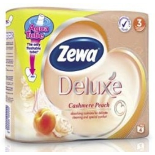 Zewa Deluxe toalettpapír 3 rétegű 4 tekercs Cashmere Peach