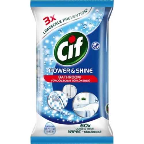 Cif Power&Shine törlőkendő 60db Fürdőszoba